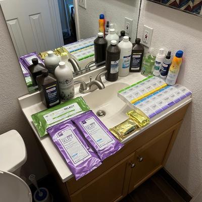 PILL ORGANIZERS, TOILETRIES AND WOUND CARE