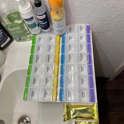 PILL ORGANIZERS, TOILETRIES AND WOUND CARE