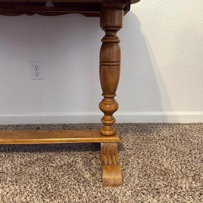 SOLID WOOD DROP LEAF FOYER TABLE