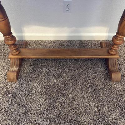 SOLID WOOD DROP LEAF FOYER TABLE