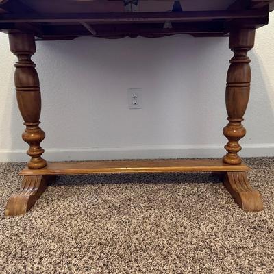 SOLID WOOD DROP LEAF FOYER TABLE