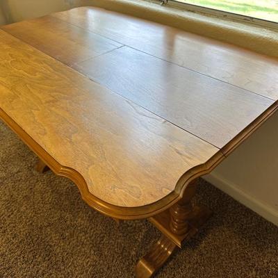 SOLID WOOD DROP LEAF FOYER TABLE