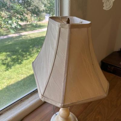 MARBLE BASE DOUBLE LIGHT TABLE LAMP