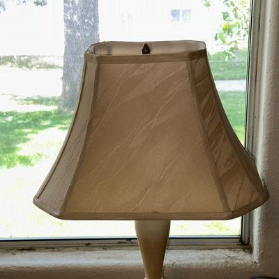 MARBLE BASE DOUBLE LIGHT TABLE LAMP