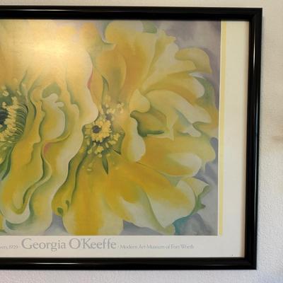 FLORAL WREATH AND PICTURE