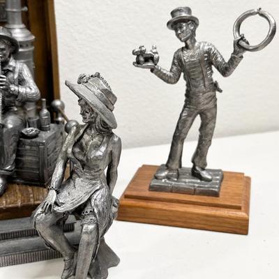 MICHAEL RICKER ~ New Orleans Jazz Band PEWTER FIGURINE Set ~ 18 Pieces