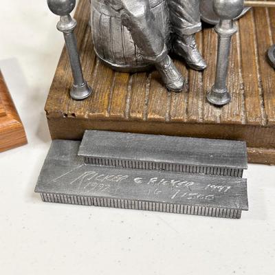 MICHAEL RICKER ~ New Orleans Jazz Band PEWTER FIGURINE Set ~ 18 Pieces