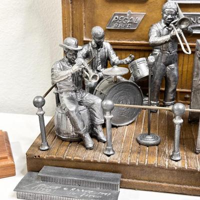 MICHAEL RICKER ~ New Orleans Jazz Band PEWTER FIGURINE Set ~ 18 Pieces