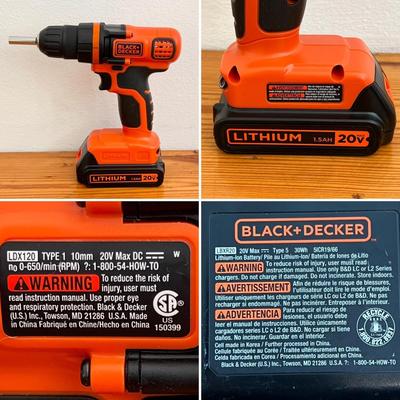 BLACK+DECKER ~ Pair (2) ~ 20V Cordless Drills