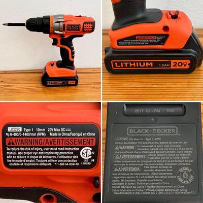 BLACK+DECKER ~ Pair (2) ~ 20V Cordless Drills