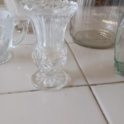 GLASS JARS, BOWLS AND MORE