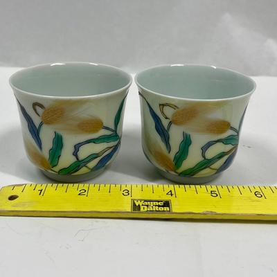 Lot of 2 Tea Cup or Saki Cup