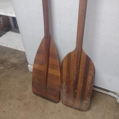 Pair of Wooden Canoe Paddles