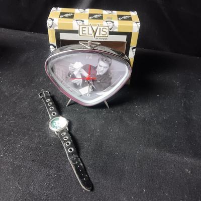 ELVIS PRESLLEY WATCH AND ALARM CLOCK
