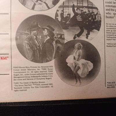 8 X 10 PICTURE OF ELVIS AND A VINTAGE NEWSPAPER