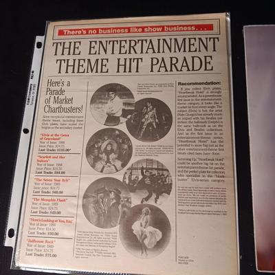 8 X 10 PICTURE OF ELVIS AND A VINTAGE NEWSPAPER