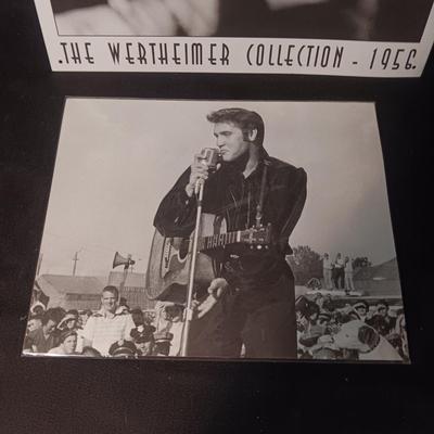 METAL ELVIS SIGN AND A 8 X 10 PHOTO