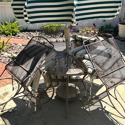 Patio Table Set Four Chair