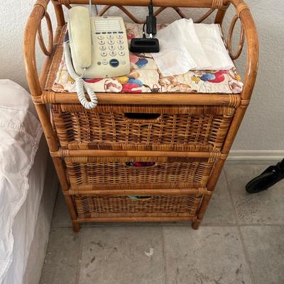 Wicker Nightstand