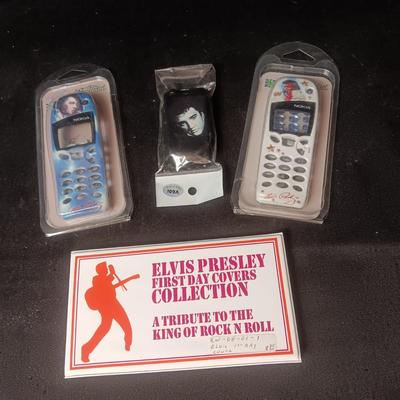 NOKIA AND FLIP PHONE ELVIS PHONE COVERS PLUS 1ST DAY COVERS