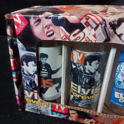 ELVIS TV GUIDE SHOT GLASSES