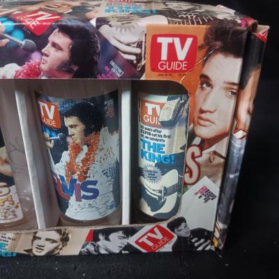 ELVIS TV GUIDE SHOT GLASSES