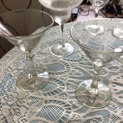 Clear Glass Glasses Lot