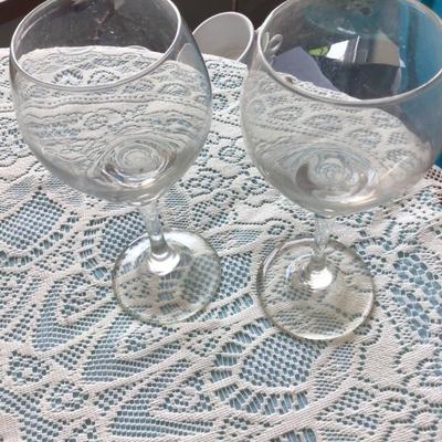Clear Glass Glasses Lot