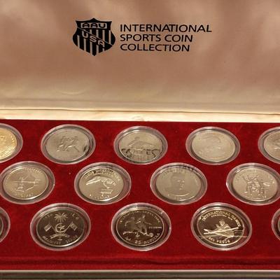 INTERNATIONAL SPORTS COIN COLLECTION SET OF 14 .999 SILVER ONLY 20 MADE