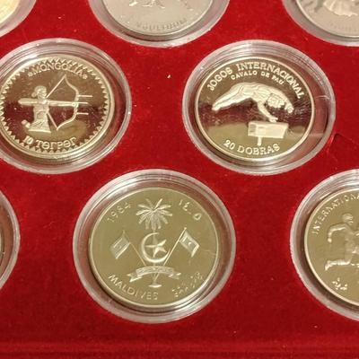 INTERNATIONAL SPORTS COIN COLLECTION SET OF 14 .999 SILVER ONLY 20 MADE