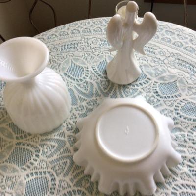 Milk Glass Lot