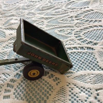 Vintage John Deere Lawn Mower and Cart.