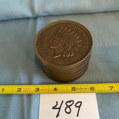 Vintage 1877 Penny Bank
