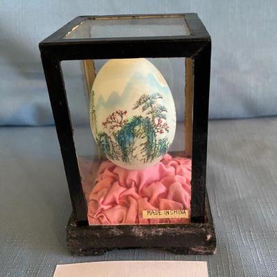 Vintage Chinese Hand painted Egg