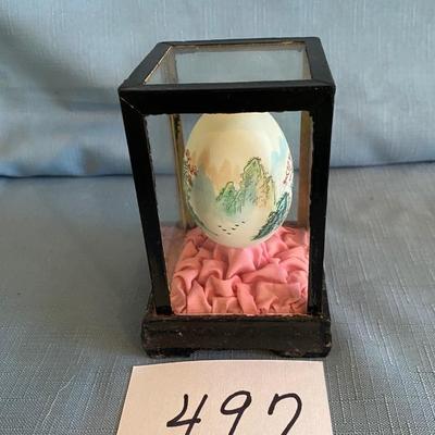 Vintage Chinese Hand painted Egg