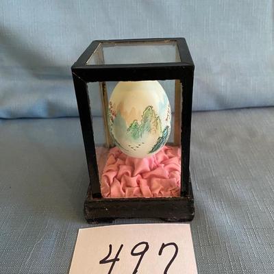 Vintage Chinese Hand painted Egg