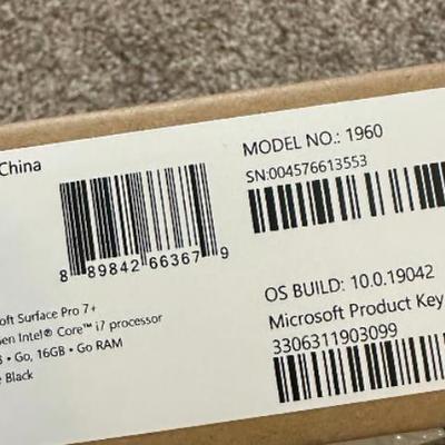 New in box surface pro 7+ business bundle