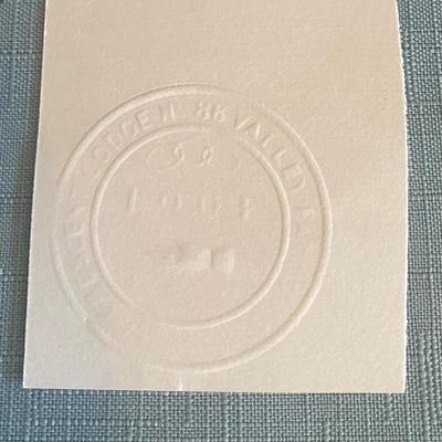 Vintage Cast Iron Stamp Seal Emboss