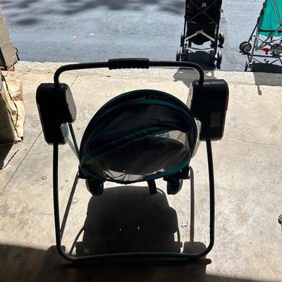 Fisher-Price On-the-Go Pixel Forest Portable Swing with Canopy – USED