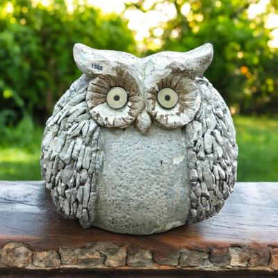 Resin Sculpted Solar Owl