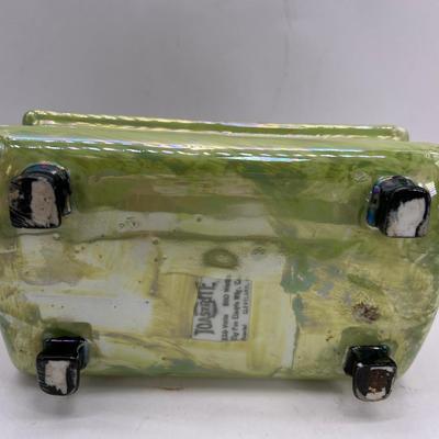 Green Toastrite 1927 Antique Luster Ceramic Onyxide China Porcelain.