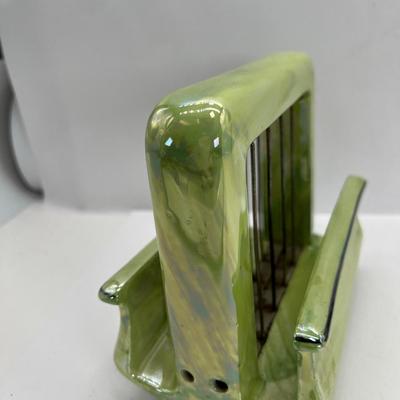 Green Toastrite 1927 Antique Luster Ceramic Onyxide China Porcelain.