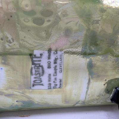 Green Toastrite 1927 Antique Luster Ceramic Onyxide China Porcelain.