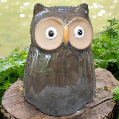Ceramic Glazed Owl Decor