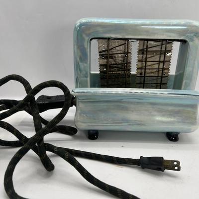 Light blue luster ceramic china Toastrite with cord #2