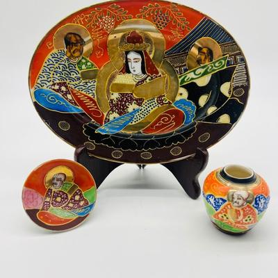Japanese Porcelain Lot Of 3