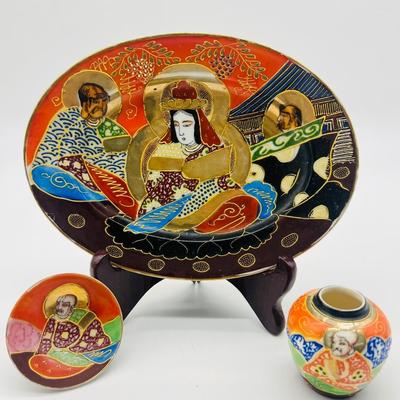 Japanese Porcelain Lot Of 3
