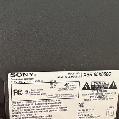 Sony Bravia 65” flatscreen with sound bar included!