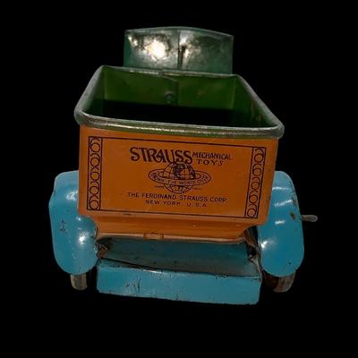 1920’s Tin Wind-Up Haul-Away Truck by Strauss