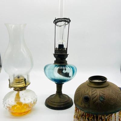 Antique Vintage Brass Jewel & Lamplight Farms ~ Read Details